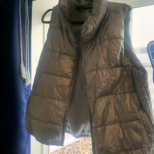 Old Navy Silver Puffer Vest